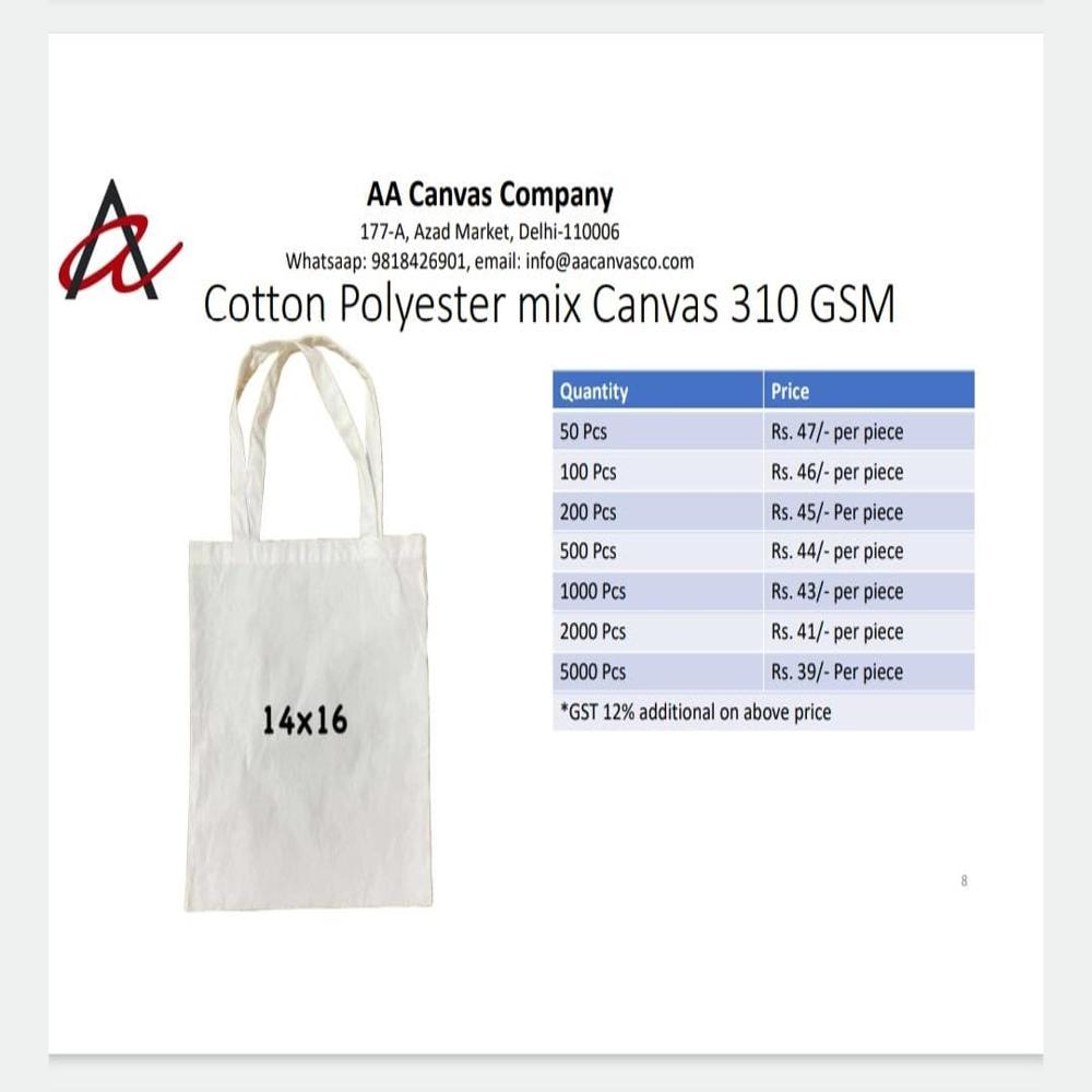 RECYCLED CANVAS TOTE BAG