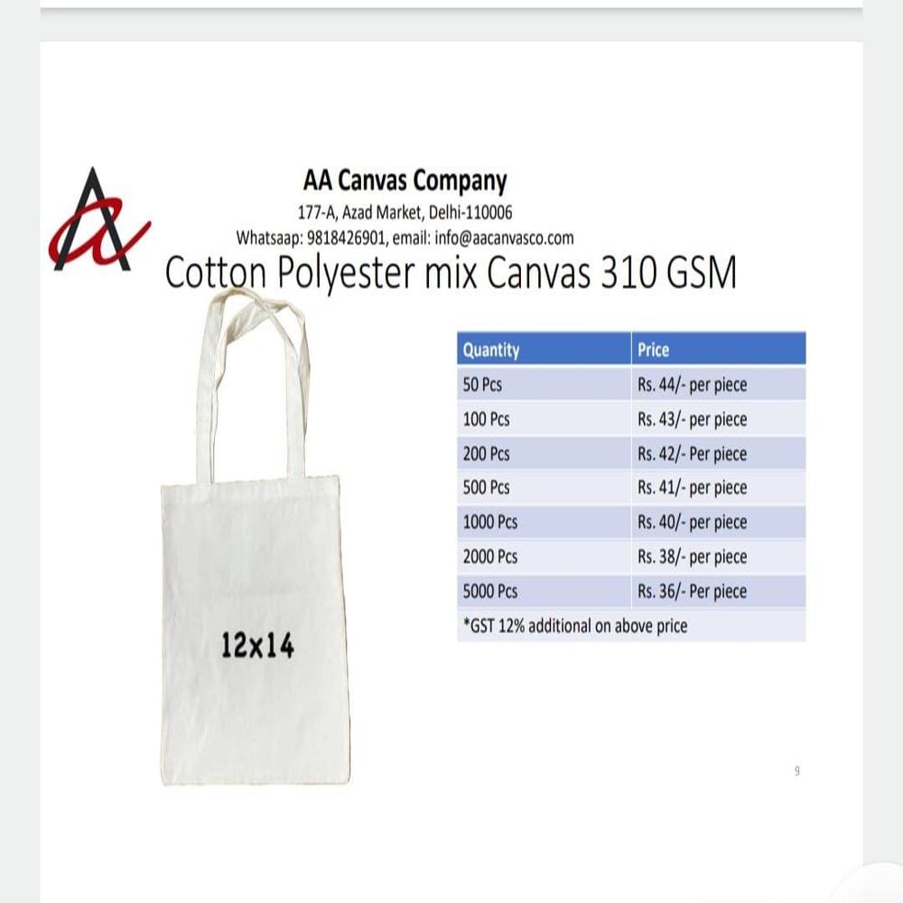 RECYCLED CANVAS TOTE BAG