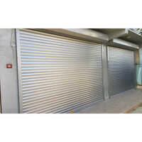 Aluminium Automatic Rolling Shutter - High-quality Aluminum, Insulated Design, Sleek Silver Finish, Vertical Opening, Automatic Operation