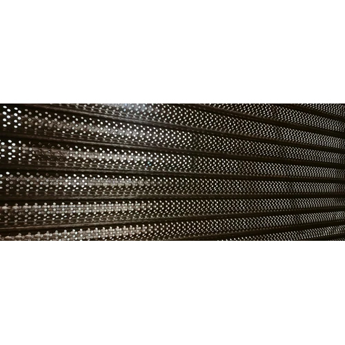 Automatic Perforated Rolling Shutter - Color: Blue