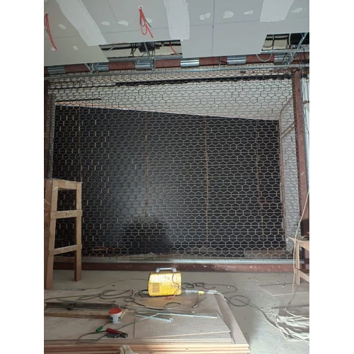 Motorized Grill Rolling Shutter - Color: Metallic Grey