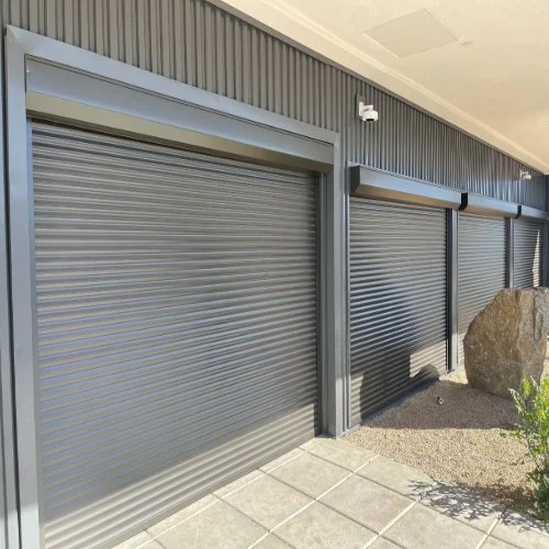 Silver Wicket Gate Rolling Shutter - Color: Grey