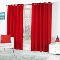 9ft * 630gr Digital Print Curtains Fabric - Color: Red