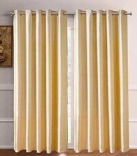 7ft * 500g Digital Print Curtains Fabric - Color: Golden