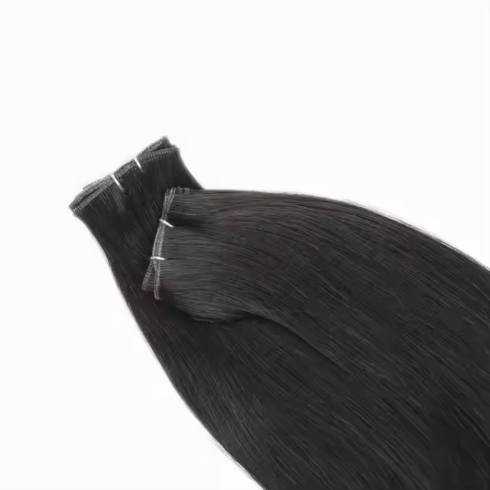 100% Cuticle Aligned Temple Remy  Genius Weft Hair Extensions Available in Wholesale Price