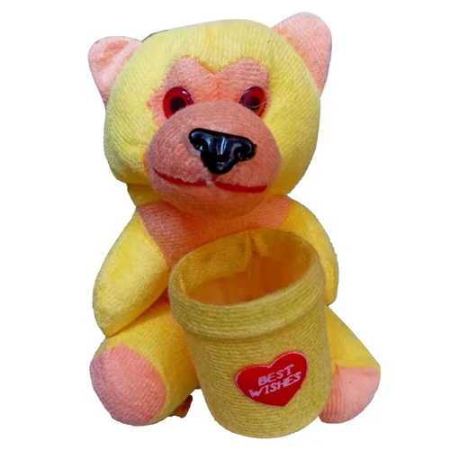 Yellow Monkey Pen Stand for Kids