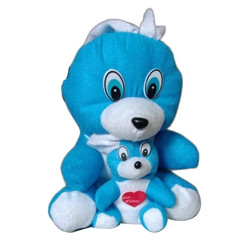 नीला खरगोश माँ का खिलौना