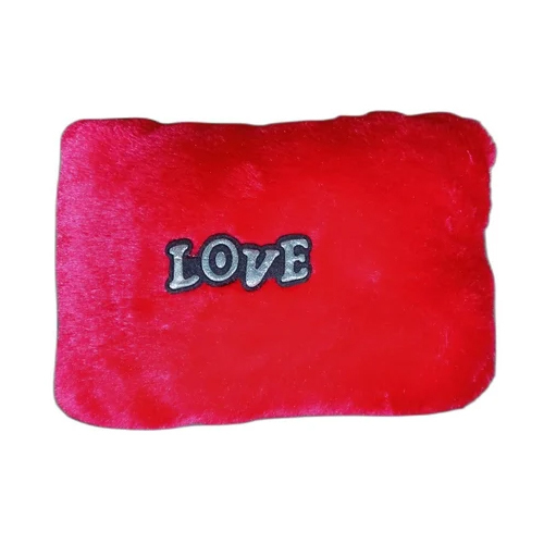 Rectangular Red Soft Pillow - Size: 13 X 14 Inch