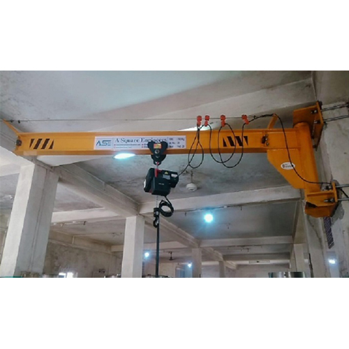 Wall Mounted Jib Crane - Color: Yellow