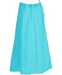 Women's Cotton Inskirt Saree Teal Petticoats Cotton Blend Petticoat