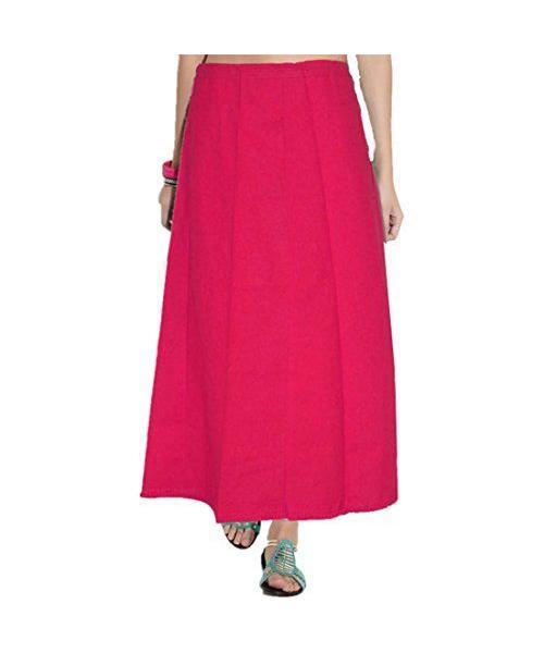 Women's Cotton Inskirt Saree Teal Petticoats Cotton Blend Petticoat