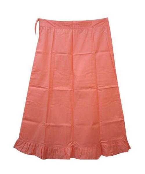 Women's Cotton Inskirt Saree Teal Petticoats Cotton Blend Petticoat
