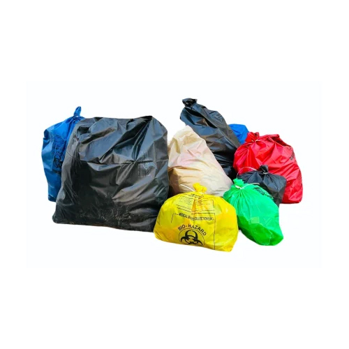 Colored Biomedical Waste Collection Bag - Color: Multicolor