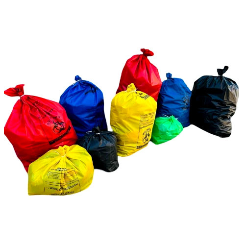 Biomedical Waste Collection Bags - Color: Multicolor