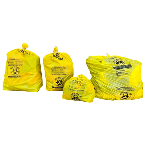 Yellow Biodegradable Garbage Bag - Size: 29x39 Inch
