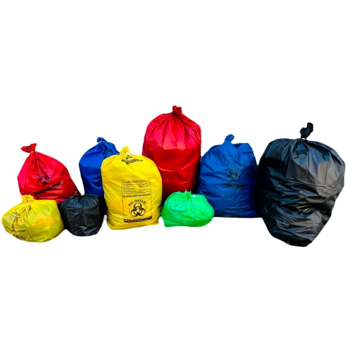 29X39 Inch Bio Medical Waste Collection Bag - Color: Multicolor