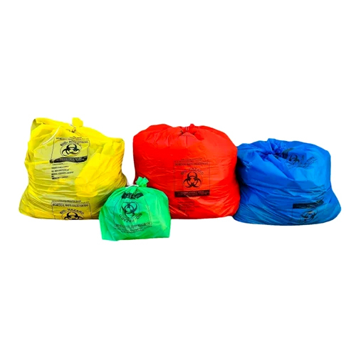 Disposable Plastic Garbage Bags - Color: Multicolor