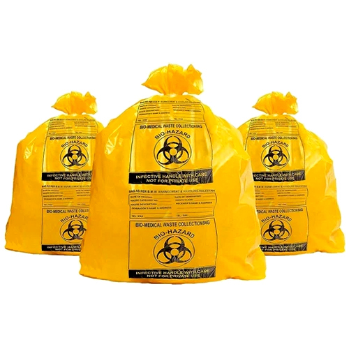 Yellow Bio Medical Waste Collection Bag - Size: Capacity-50 Liter