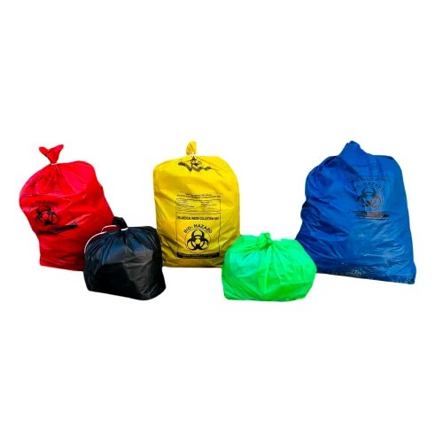 Colorful Plain Garbage Bag - Color: Black/White