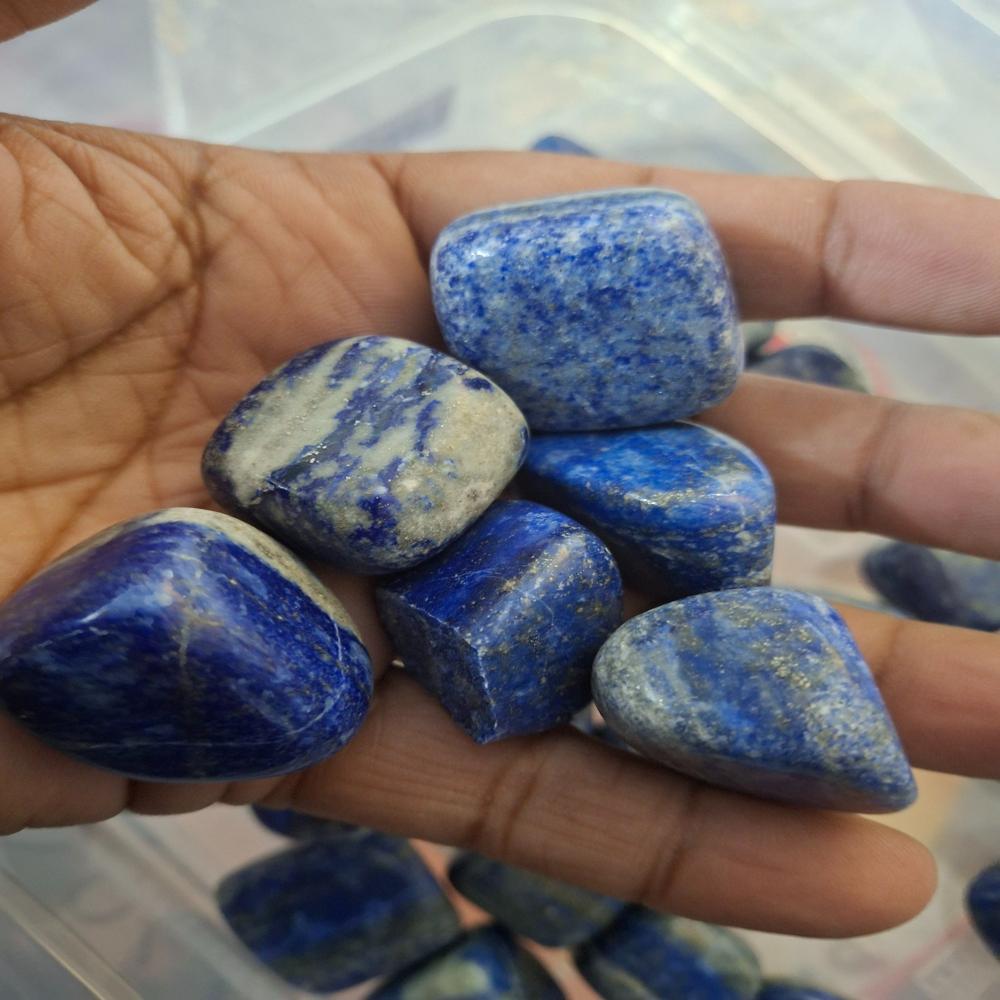 Lapis Lazuli Tumbled Stones - Design Type: Customizable