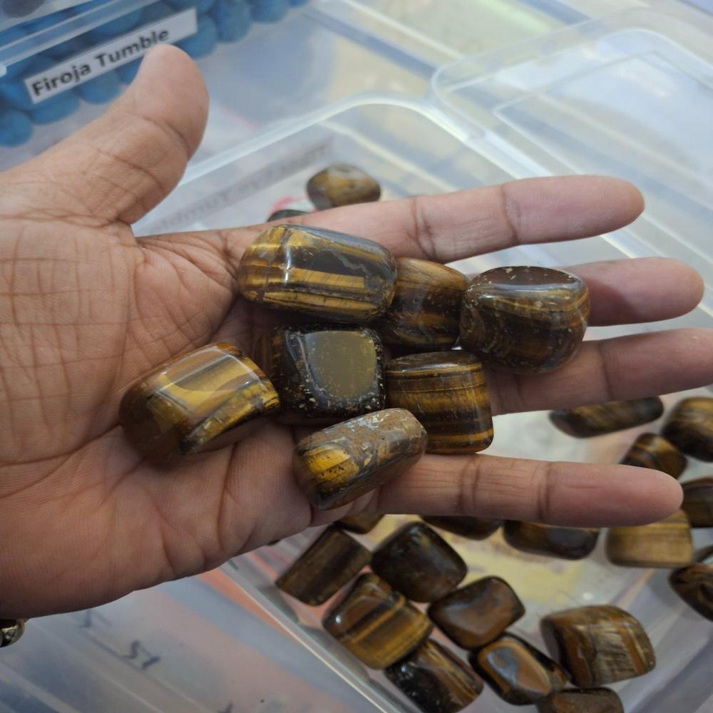 Tiger Eye Tumbled Stone chiti tumble stone