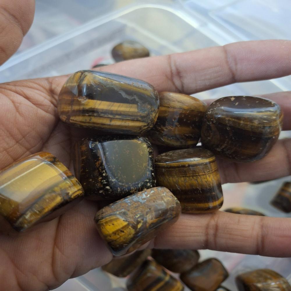 Tiger Eye Tumbled Stone chiti tumble stone
