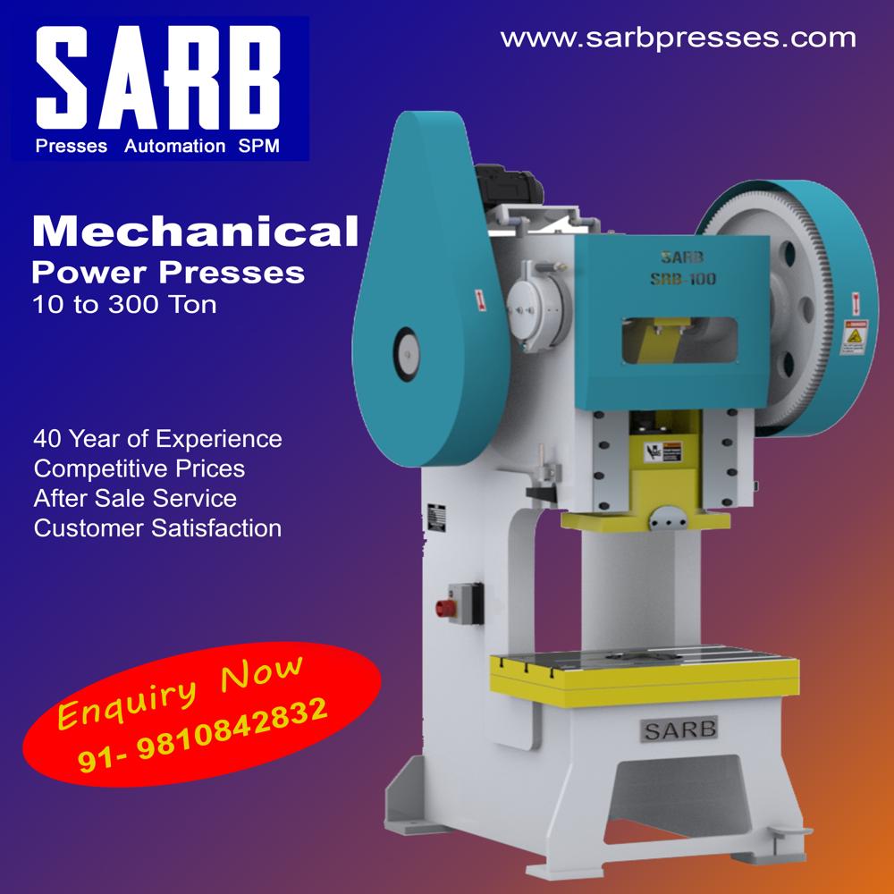 C Frame Mechanical Press With Rolling Key Clutch