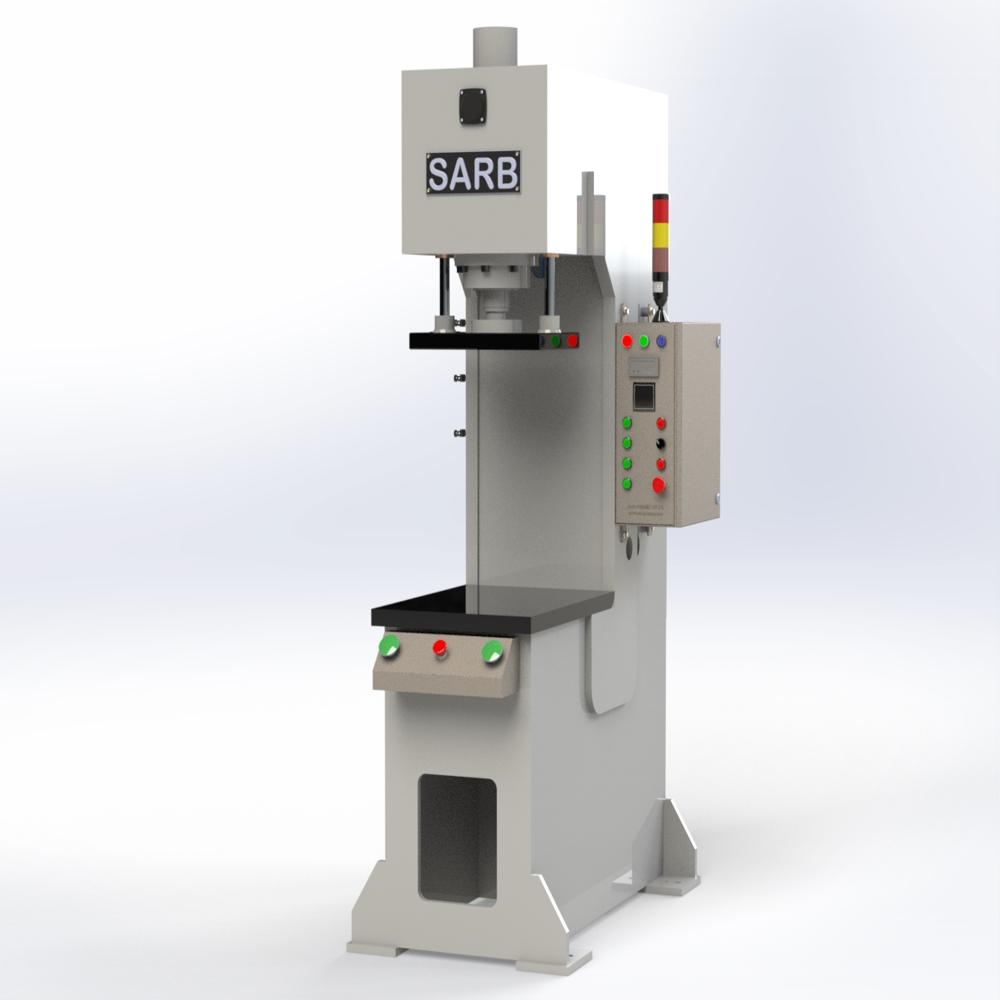 C Frame Hydraulic Press - Nominal Force: 10a 6300 Tons