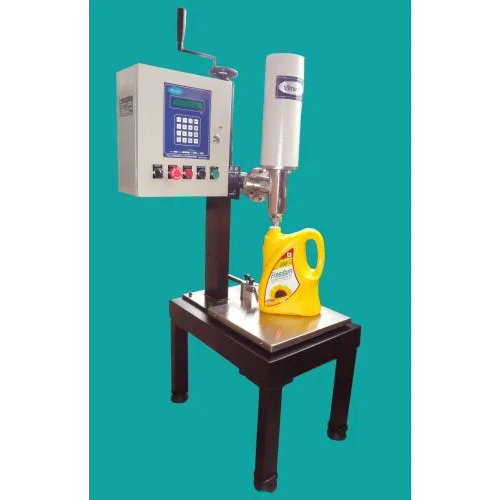 Automatic Edible Oil Bottle Filling Machine - Color: Black