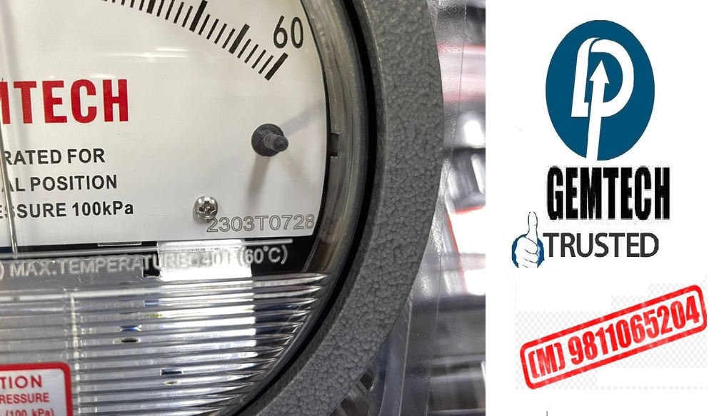 GEMTECH Differential Pressure Gauges Distributors India by Prayagraj (UP)