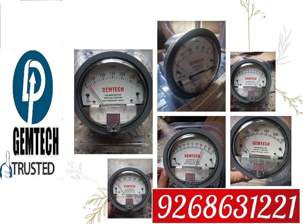 GEMTECH Differential Pressure Gauges Distributors India by Prayagraj (UP)