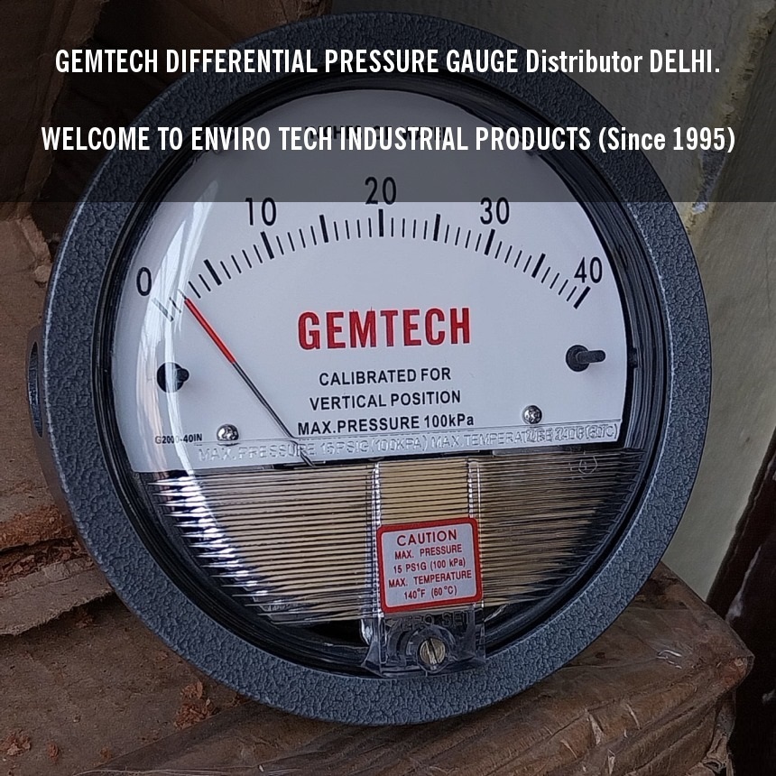 GEMTECH Differential Pressure Gauge Supplier From Greater Noida