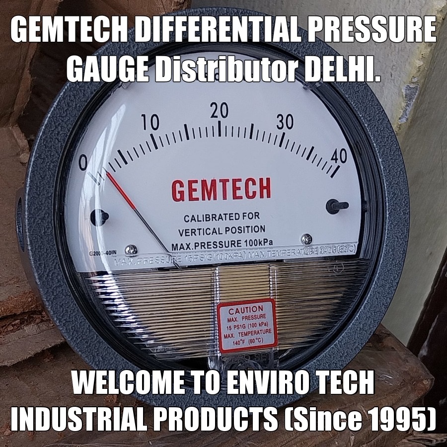 GEMTECH Differential Pressure Gauge Supplier From Greater Noida