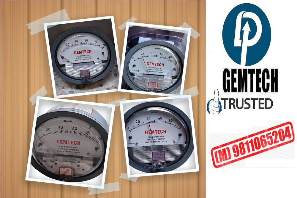 Gemtech Differential Pressure Gauges Distributors India by Mariahu Jaunpur (UP)