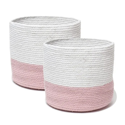 Jute Storage Basket - Color: Multi Colour