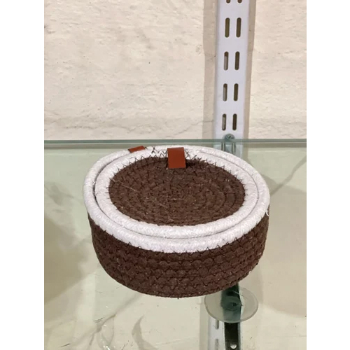Decorative Jute Box - Color: Brown