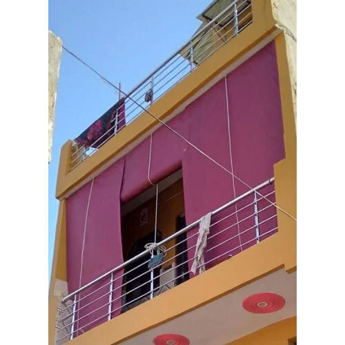 Outdoor Bamboo Blinds - Color: Pink