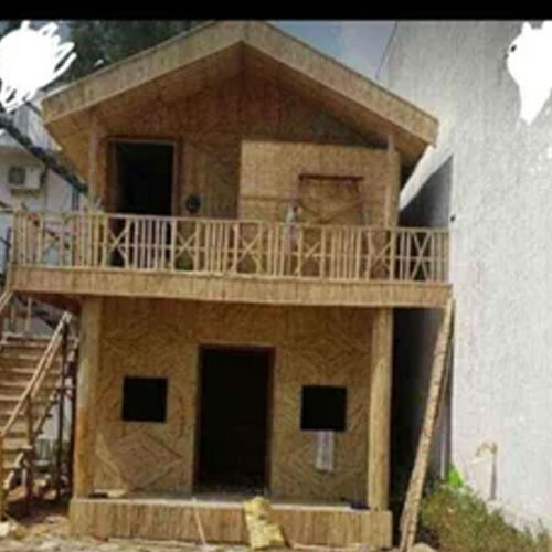 Bamboo Huts And Gazebo - Color: Brown