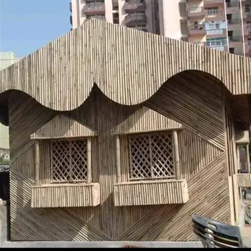 Garden Bamboo Gazebo - Color: Brown