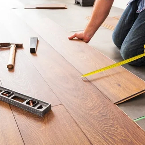 Laminate Floor Installation - Color: Brown