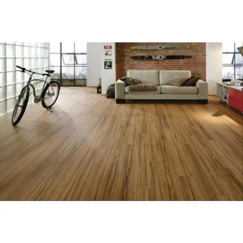 Laminated Wooden Flooring - Color: Brown