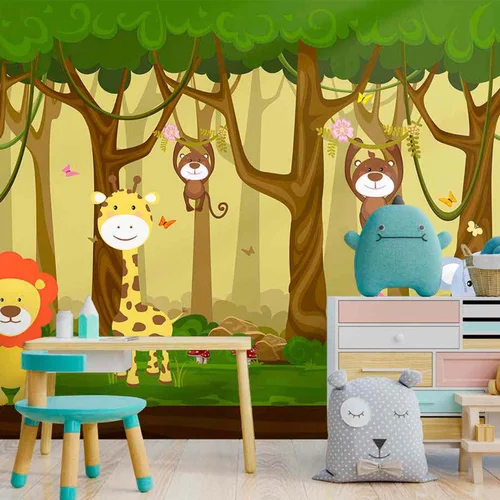 3D Kids Wallpaper Print - Material: Vinyl