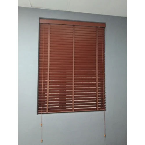 Wooden Window Blind - Color: Brown