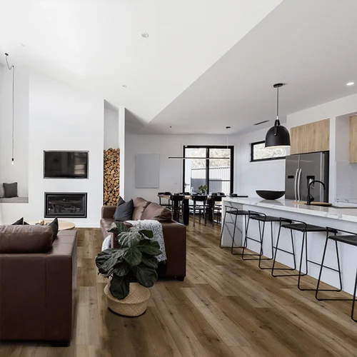 Vinyl Wood Flooring - Color: Brown