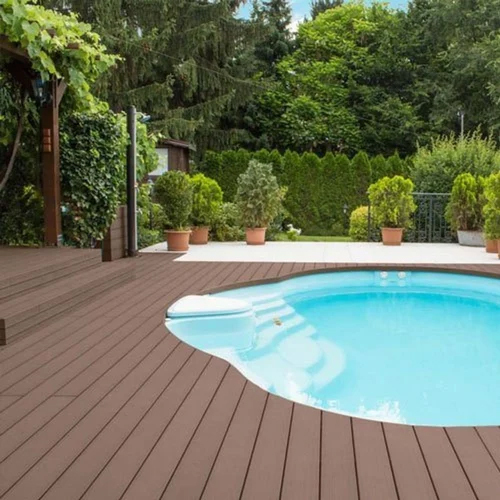Wpc Deck Flooring - Finish: Plain