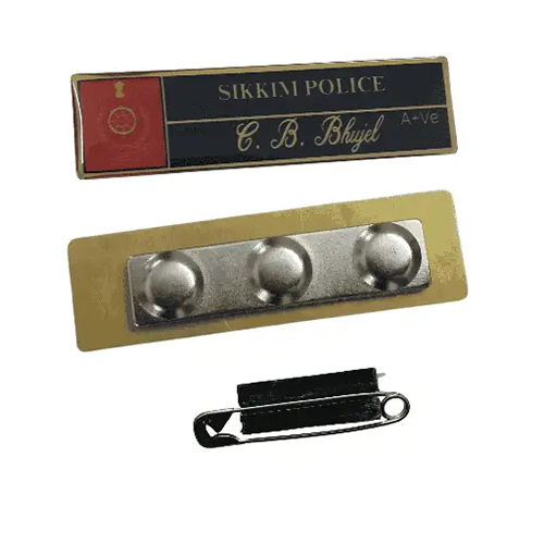 Sikkim Police Nameplate