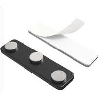 3 Magnetic Plastic Set Of 100 - Color: Black And White