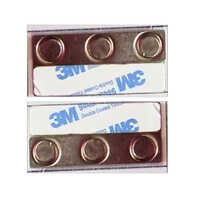 60 X 14mm Badge Magnet - Color: Silver