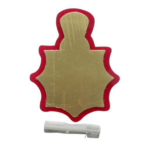 Aluminum 7Corner Plates Plain Sublimation - Color: Golden