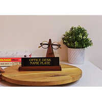 Excelus Office Desk Name Plate - Color: Black